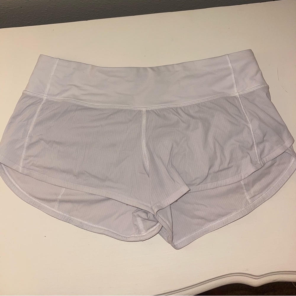 Lululemon Speed Up Shorts White 2.5”